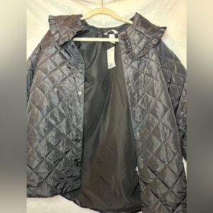 Brand New Women’s Black Quilted Jacket H&M